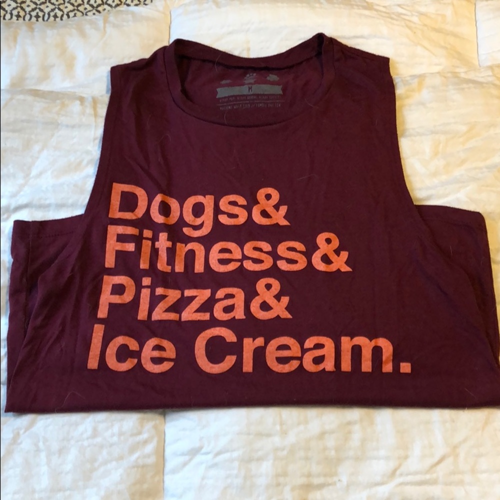 Wags and weights muscle t